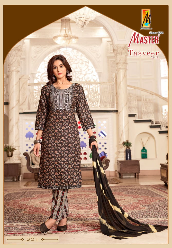 Tasveer Vol 3 By Master Capsule Printed Kurti With Bottom Dupatta Wholesale Shop In Surat